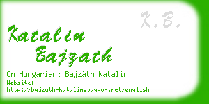 katalin bajzath business card